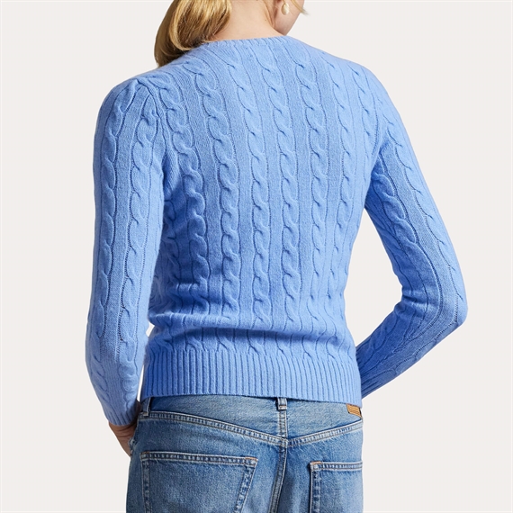 Polo Ralph Lauren Cable Wool Cashmere Sweater, Litchfield Blue